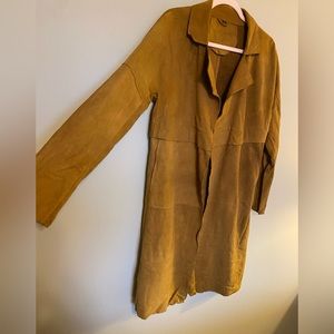 Lines Pelle Suede Trench